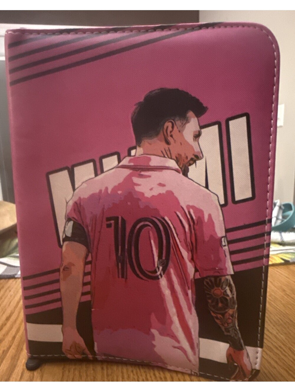 Cards Holder Binder Case Messi Inter Miami (for 200 Cards).  New